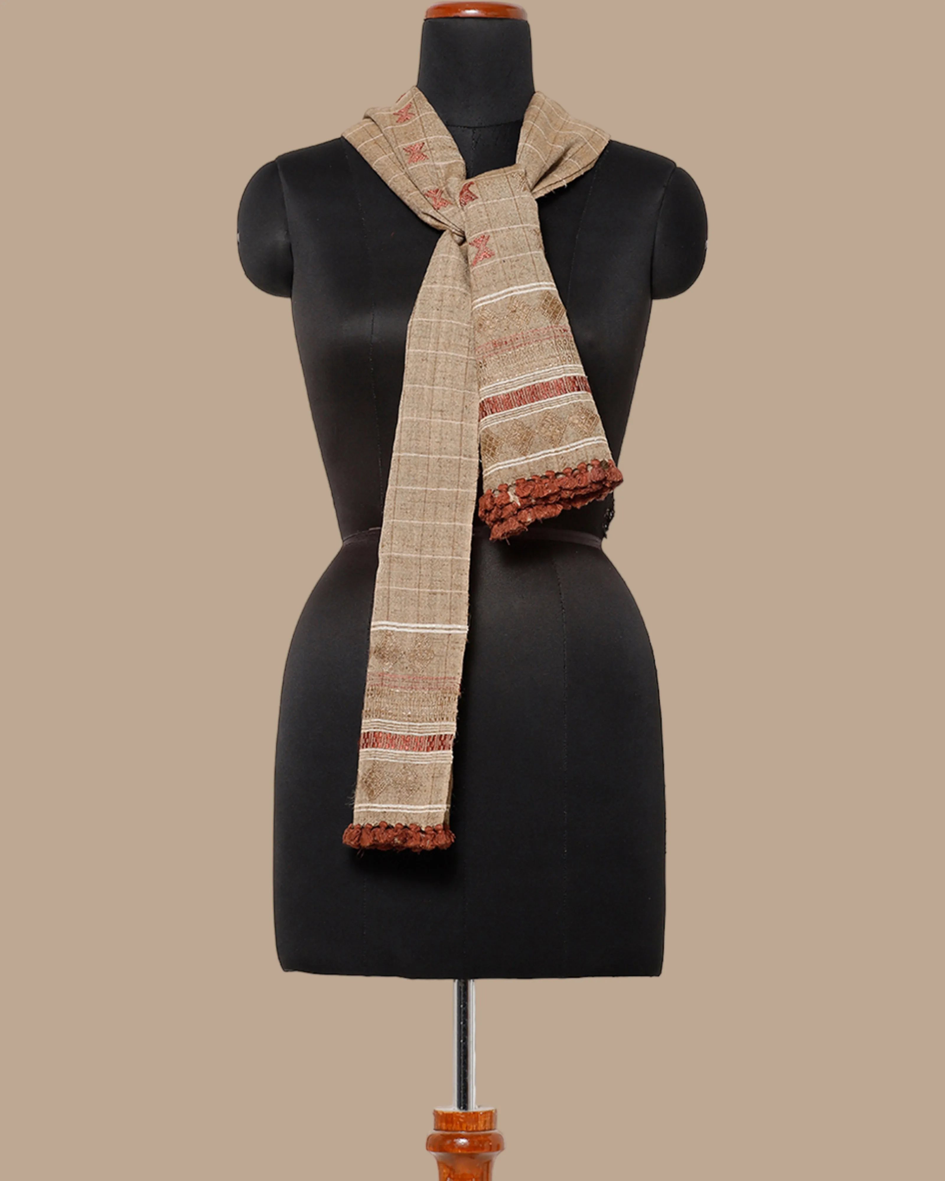 Dhruv Extra Weft Wool Silk Stole