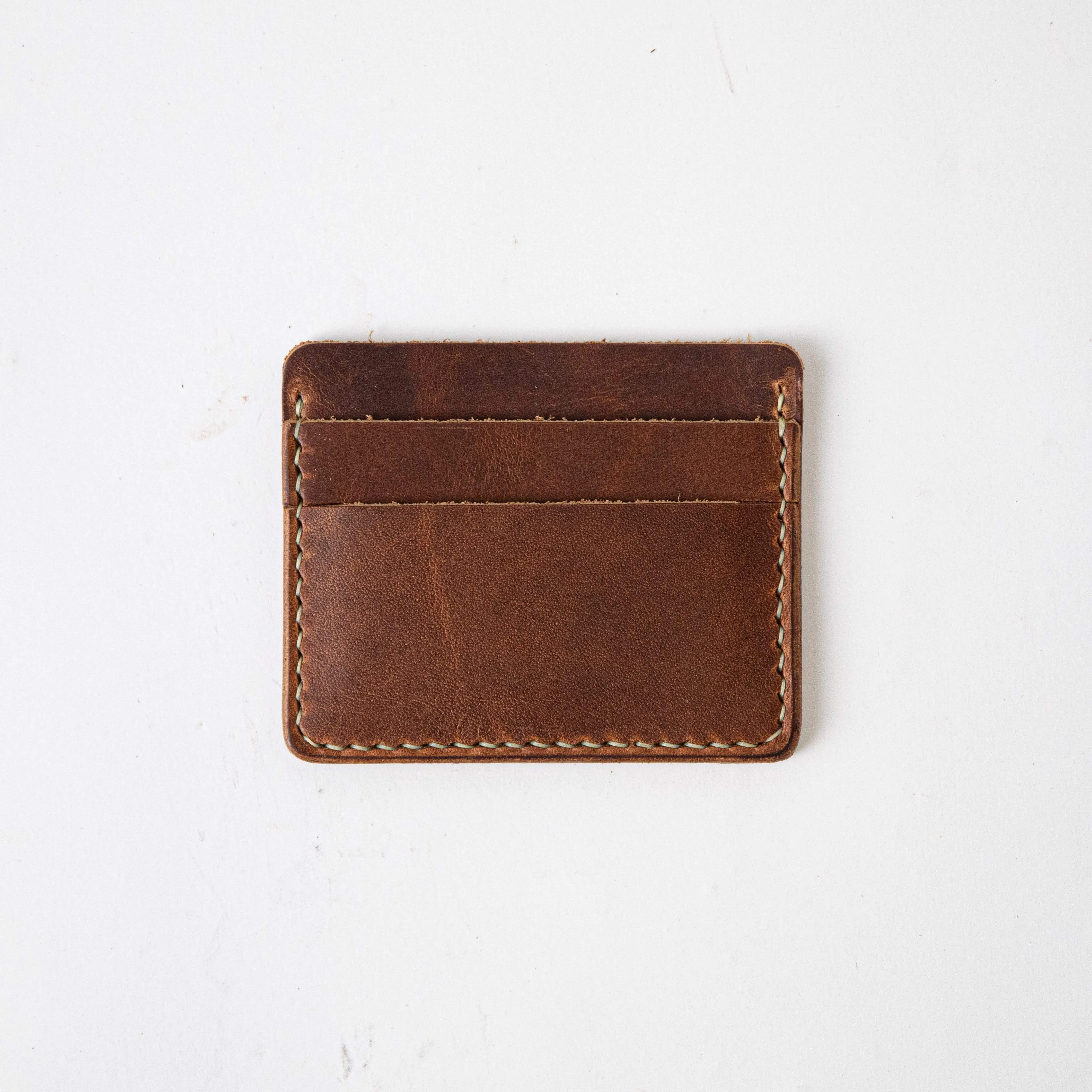 English Tan Slim Card Wallet