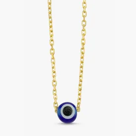 Evil Eye Glass Bead Necklace, Gabriella