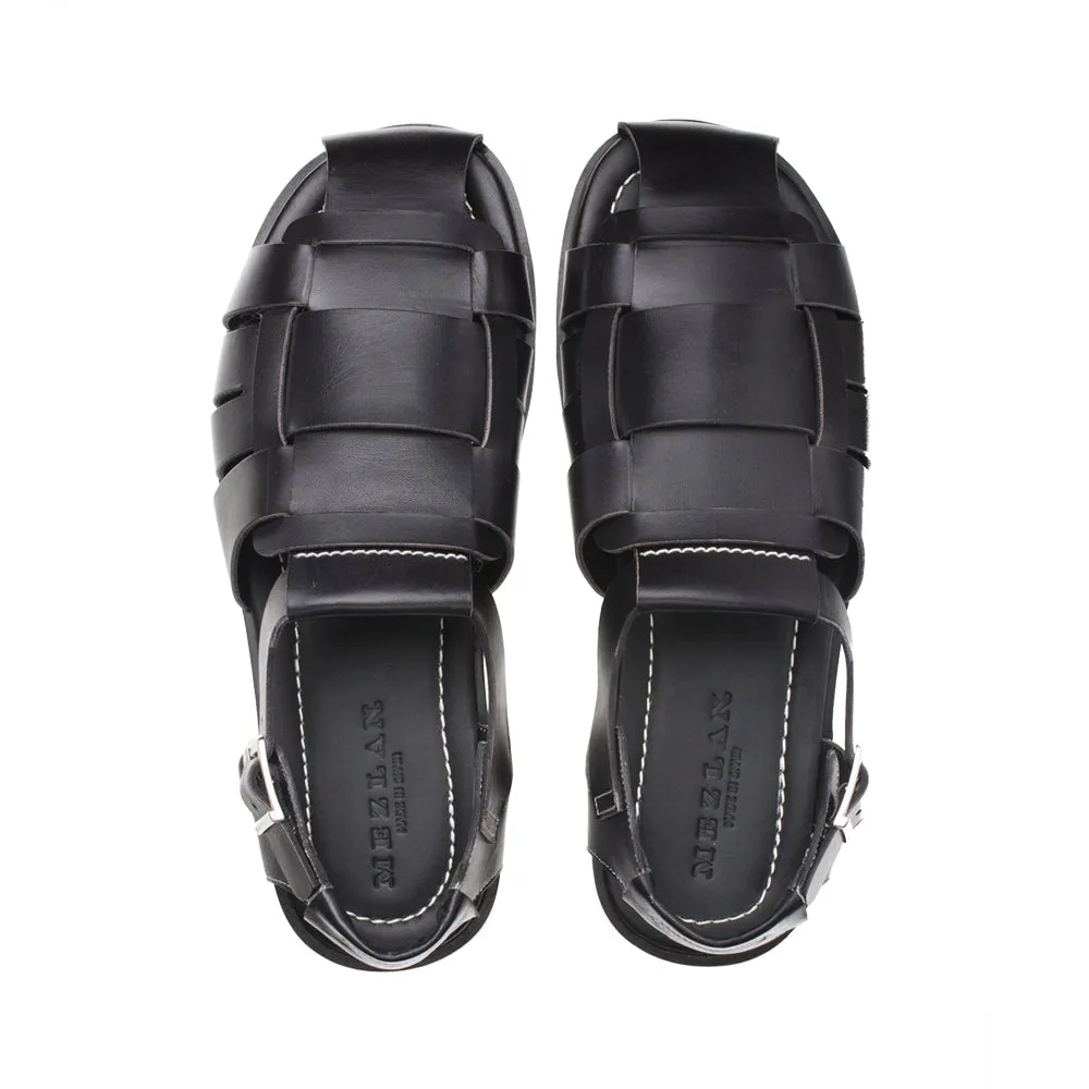 Fisherman Sandal - Black | Mezlan