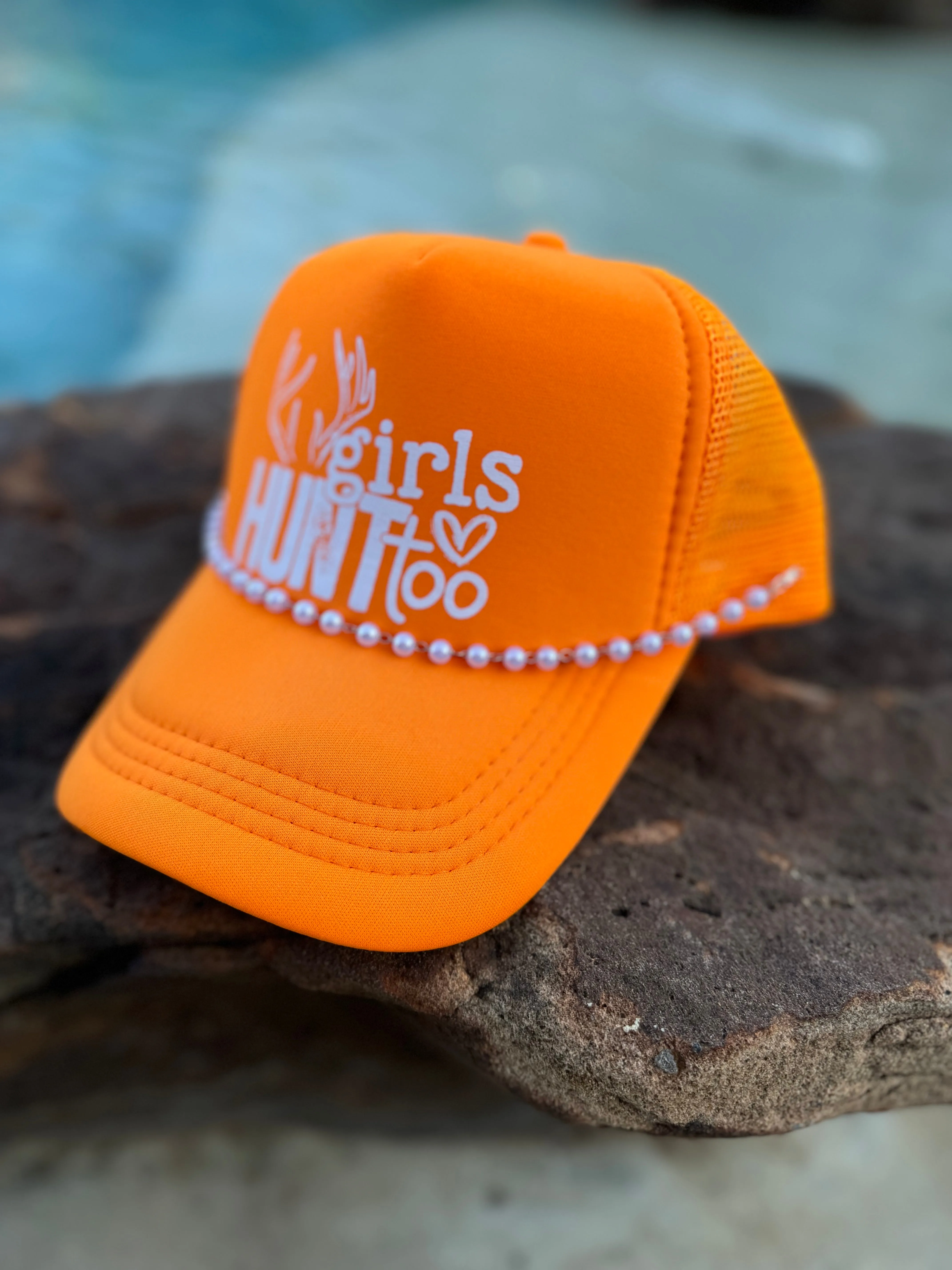 Girls Hunt Too Trucker Hats (Various Colors)