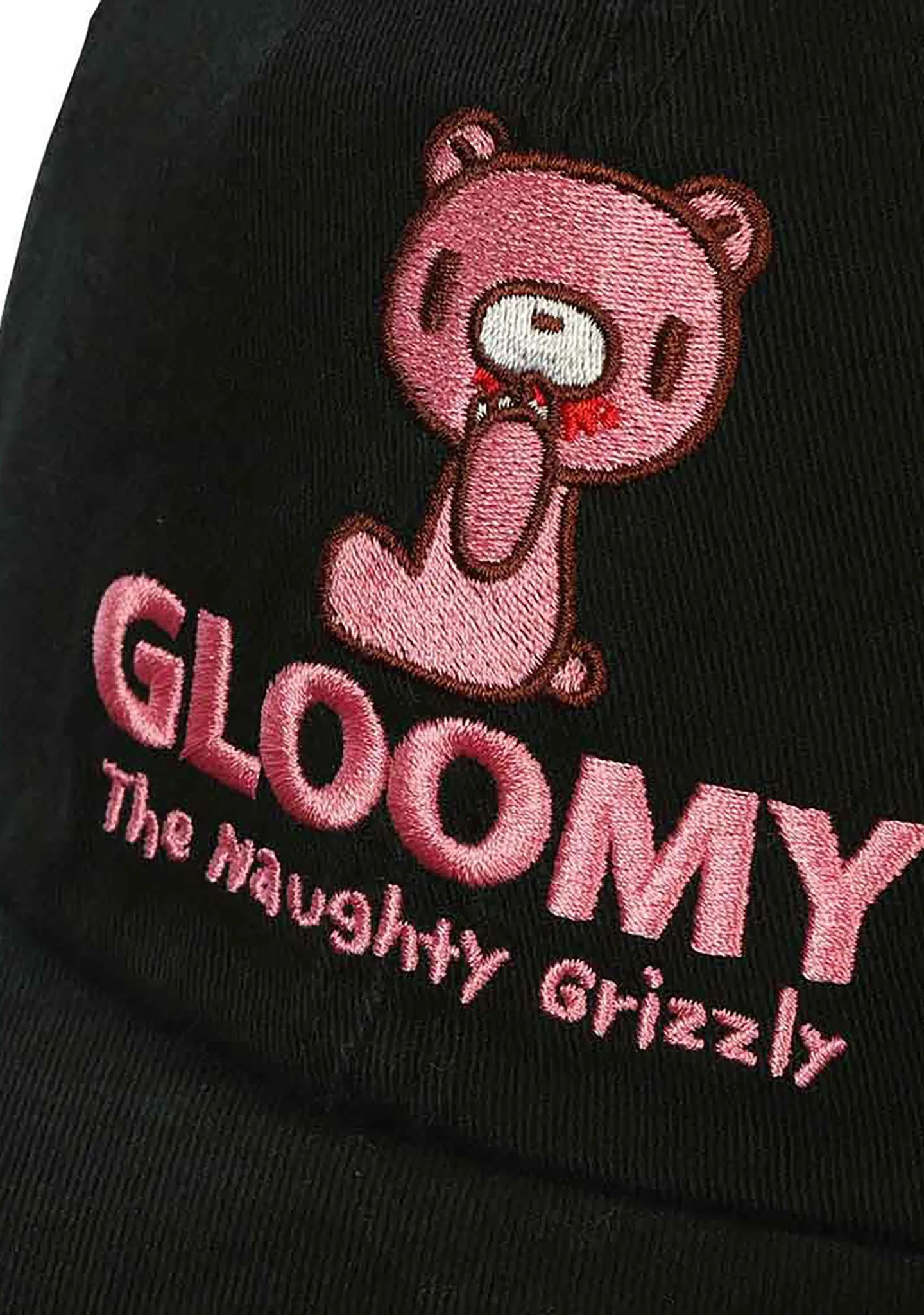 Gloomy Bear Embroidered Raglan Hat