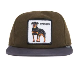 Goorin Bros Top Dog {Bad Boy} Flat Brim Trucker Hat (Olive)