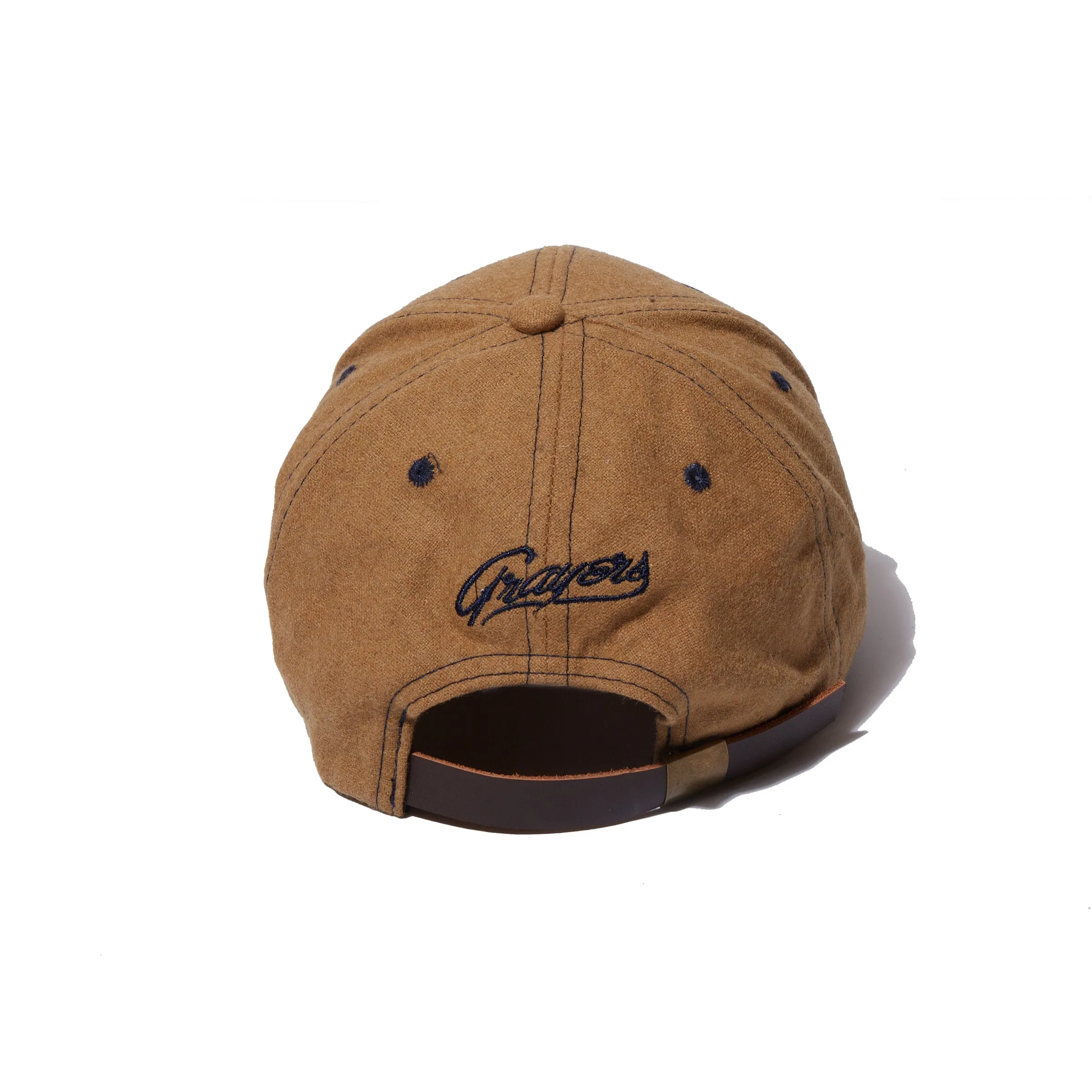 Grayers Owl Wool Baseball Cap - Burlap