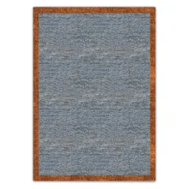 Grey with hazelnut border kilim