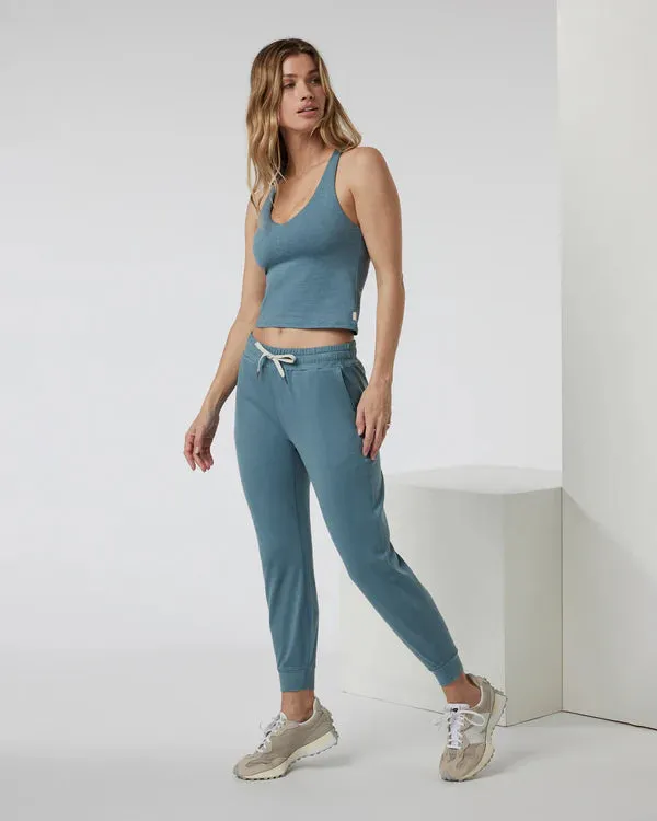 Halo Performance Crop 2.0: Smoke Blue Heather