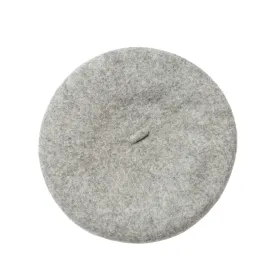 Ivy Wool Beret Grey Marle