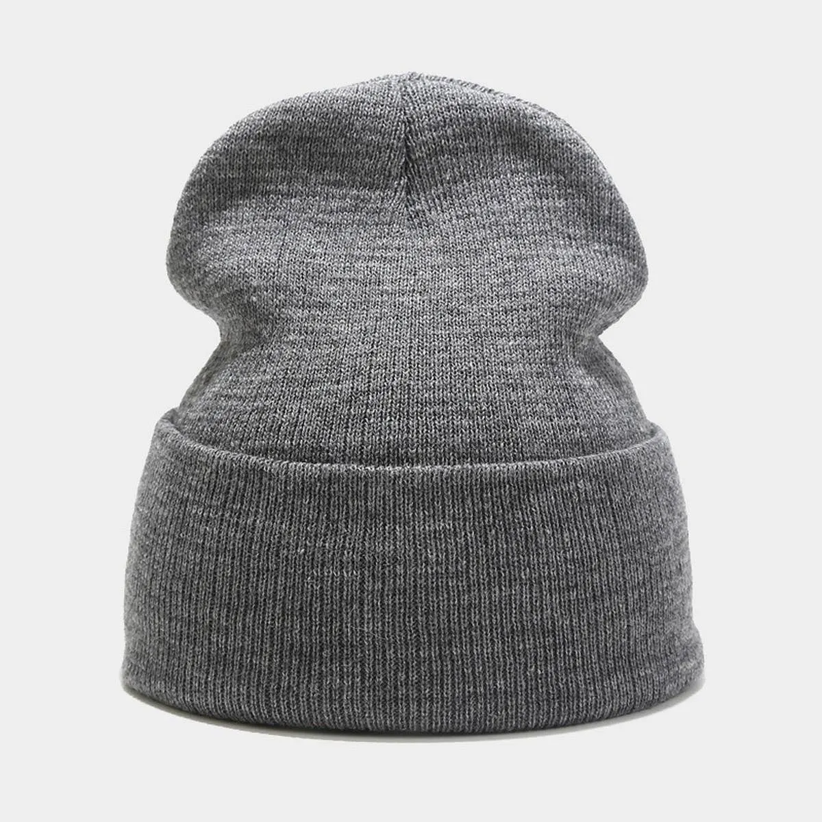 Knit Beanie - Light Grey