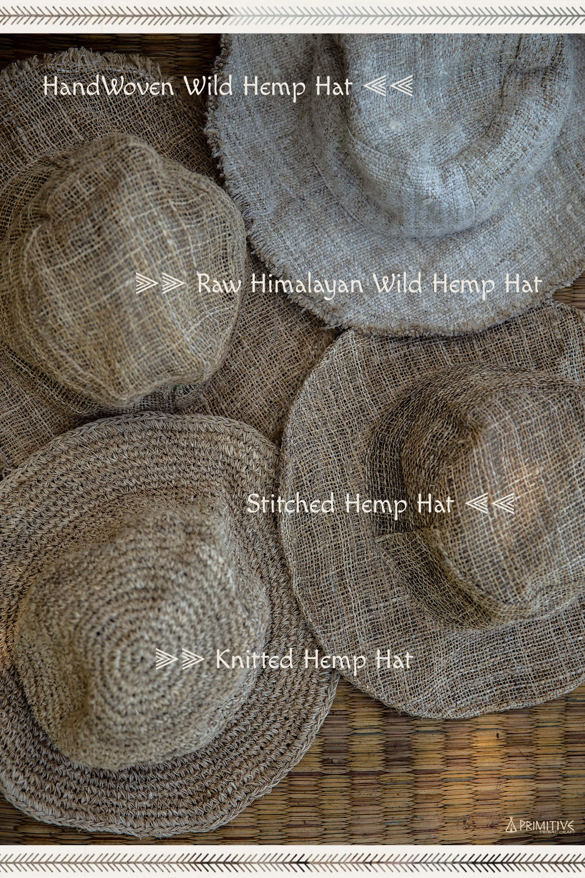 Knitted Hemp Hat >> Wild Himalayan Hemp >>