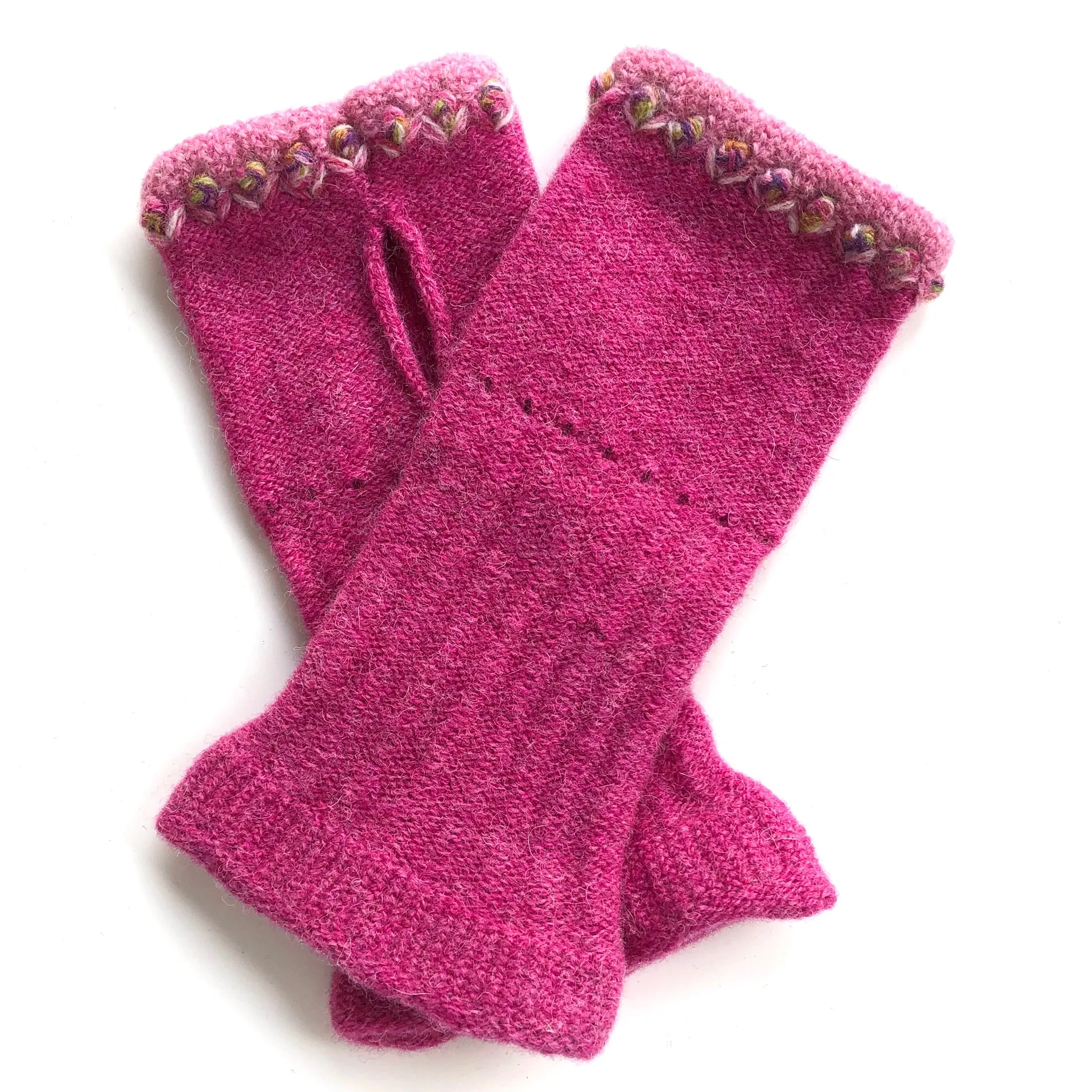 Lambswool wrist mitts 5