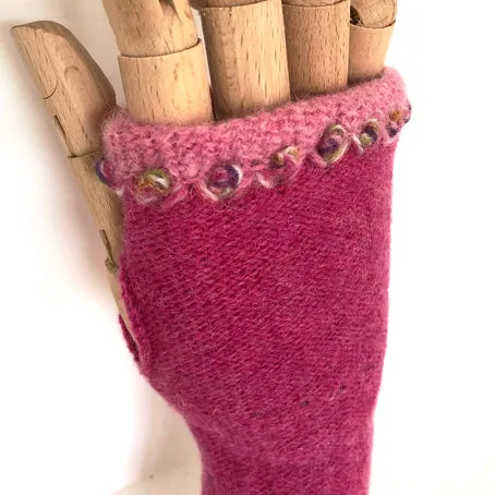 Lambswool wrist mitts 5