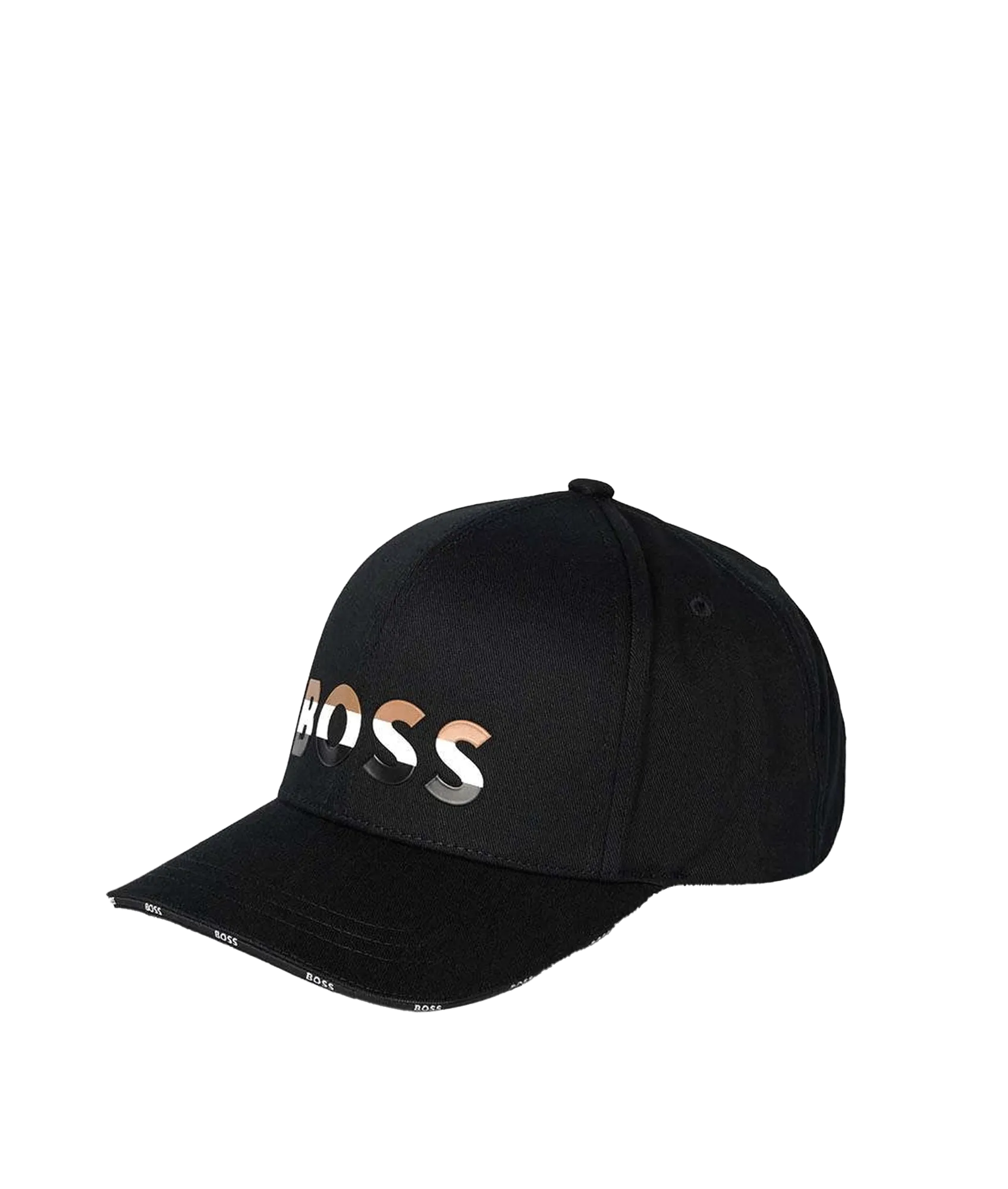 Logo Embroidered Cap - Black