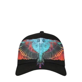 Marcelo Burlon Kids Sunset Wings Black Baseball Cap