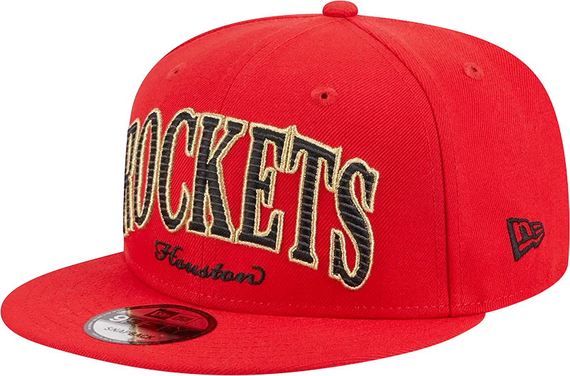 Men's Houston Rockets New Era 9FIFTY Golden Hour Adjustable Cap