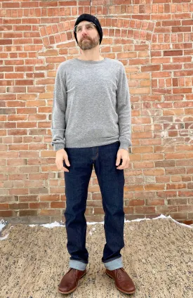 Merino Unisex Crew Sweater in Flint Grey