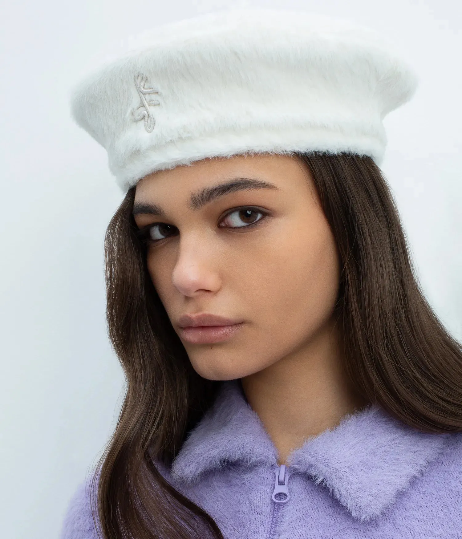 Monogram-embellished Beret