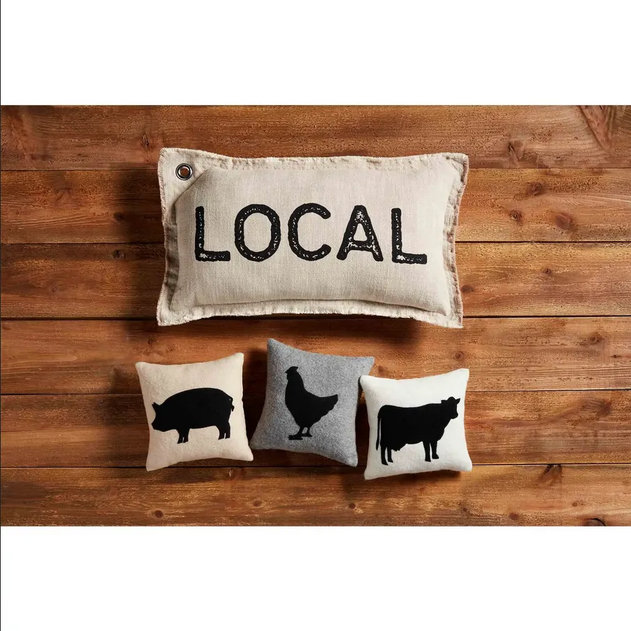 Mudpie Farm Animal Mini Throw Pillow