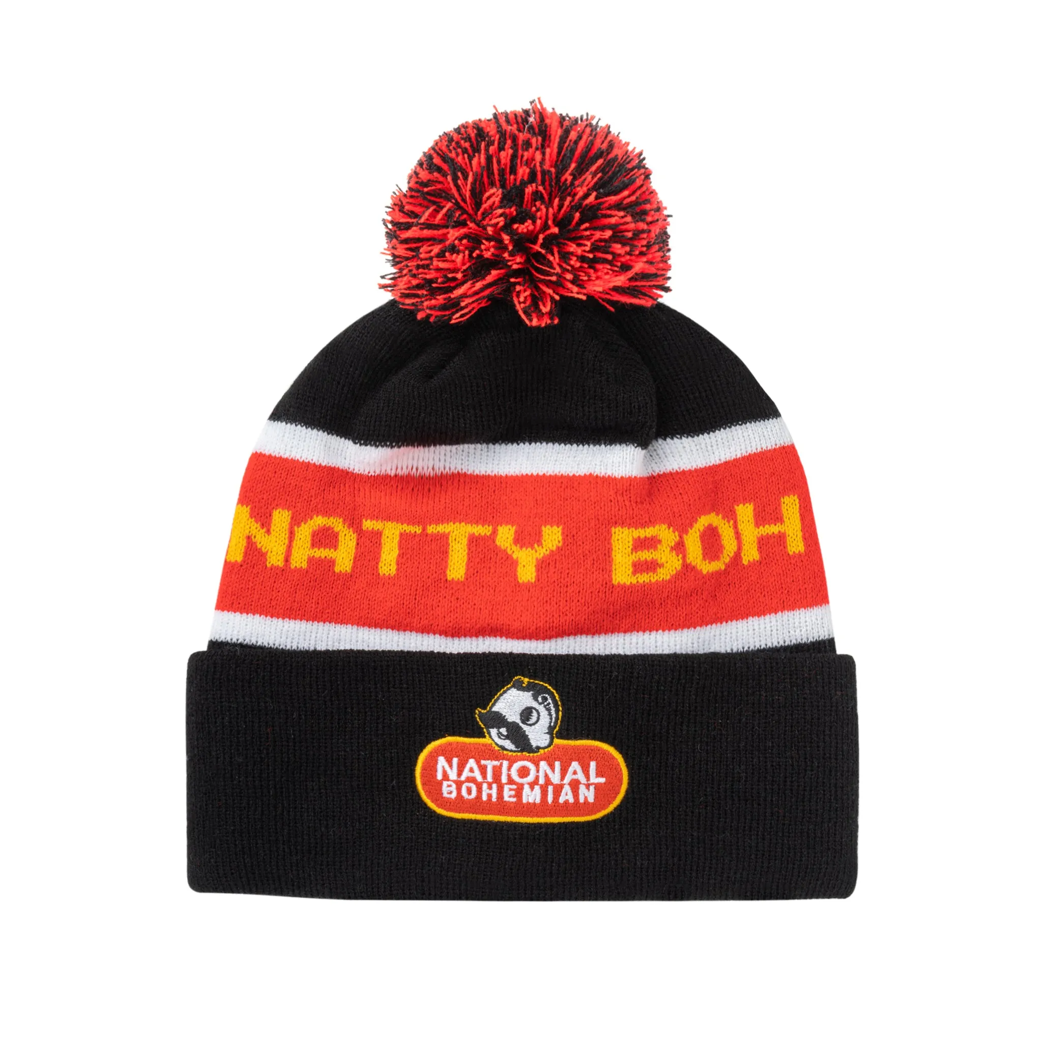 Natty Boh Pom Beanie