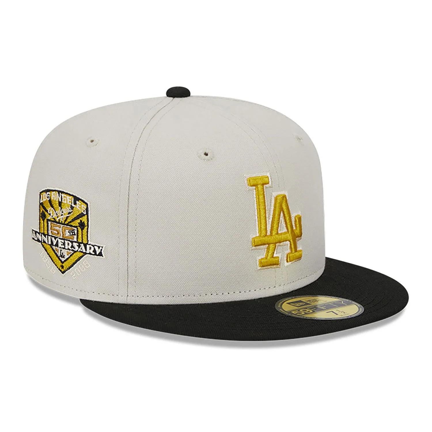 NEW ERA 59/50 TWO-TONE STONE LOS ANGELES DODGERS