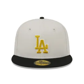 NEW ERA 59/50 TWO-TONE STONE LOS ANGELES DODGERS