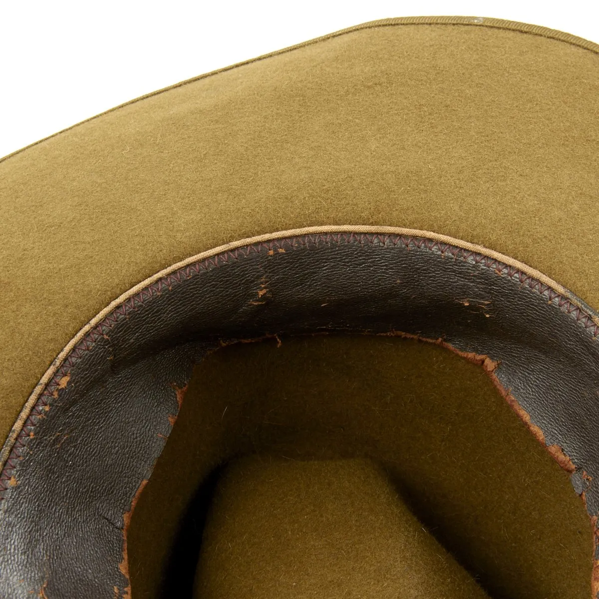 Original WWII Australian Felt "AKUBRA" Slouch Hat by Dunkerley - as used in Southeast Asia