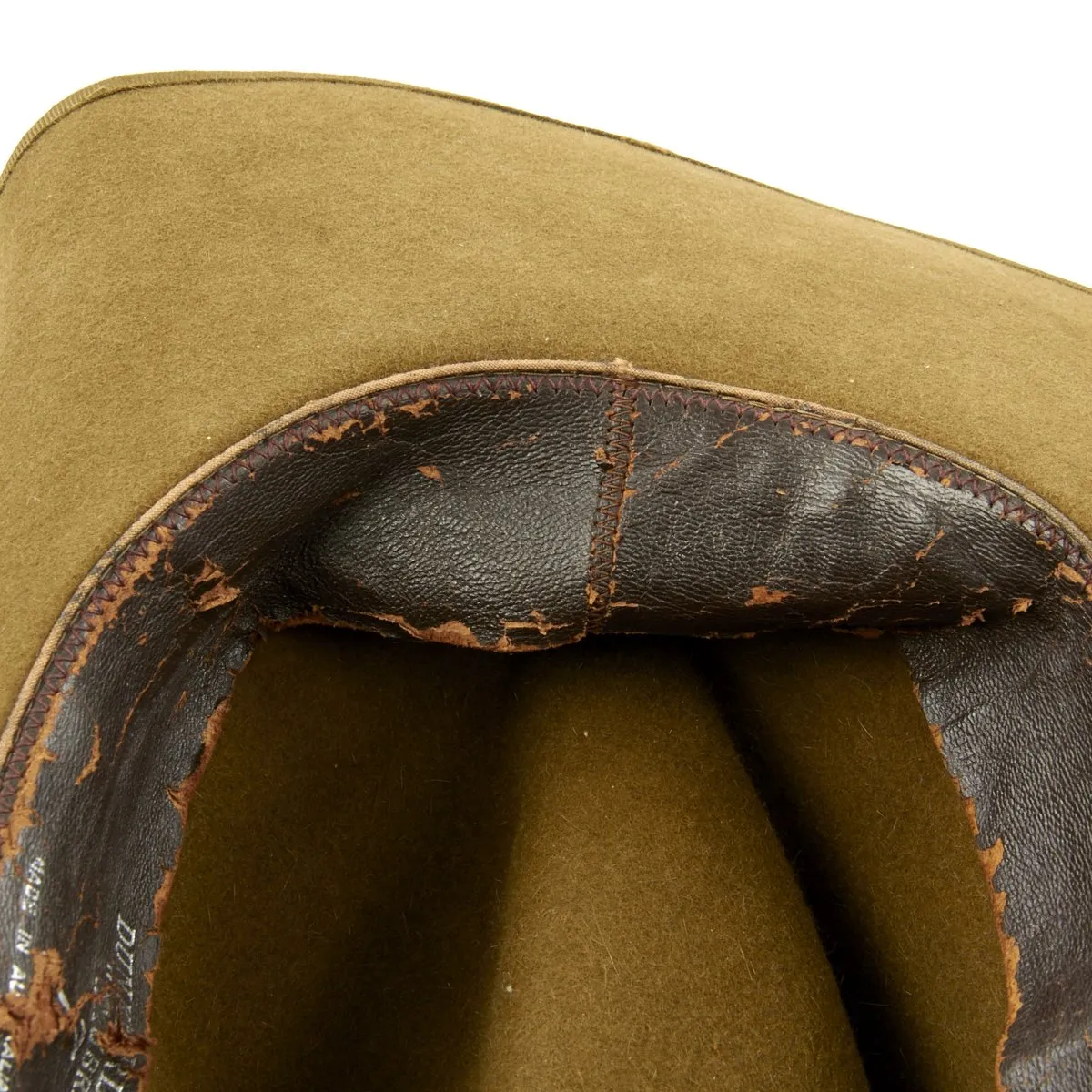 Original WWII Australian Felt "AKUBRA" Slouch Hat by Dunkerley - as used in Southeast Asia