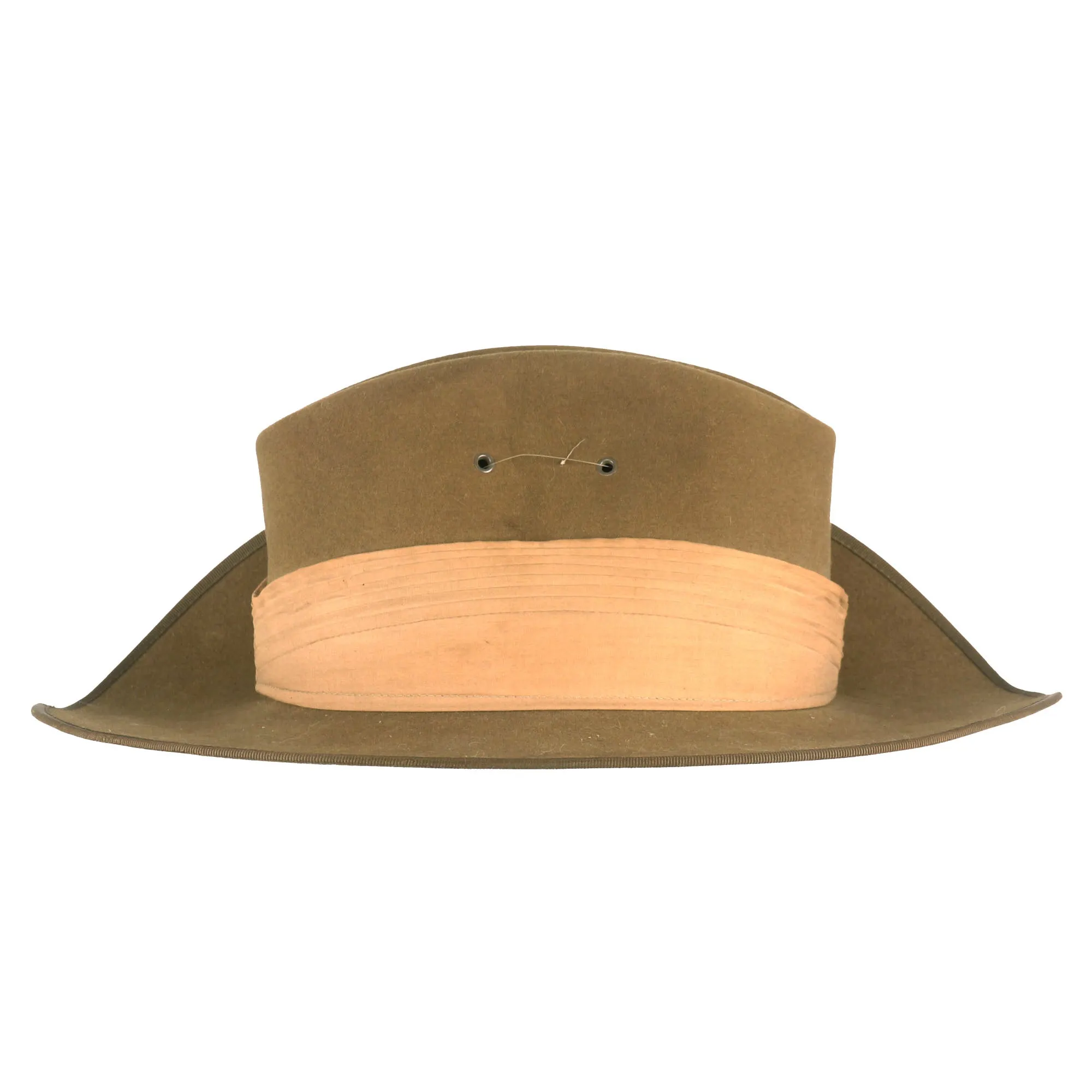 Original WWII Australian Slouch Hat with Correct WWII Badge - Size 6 ¾