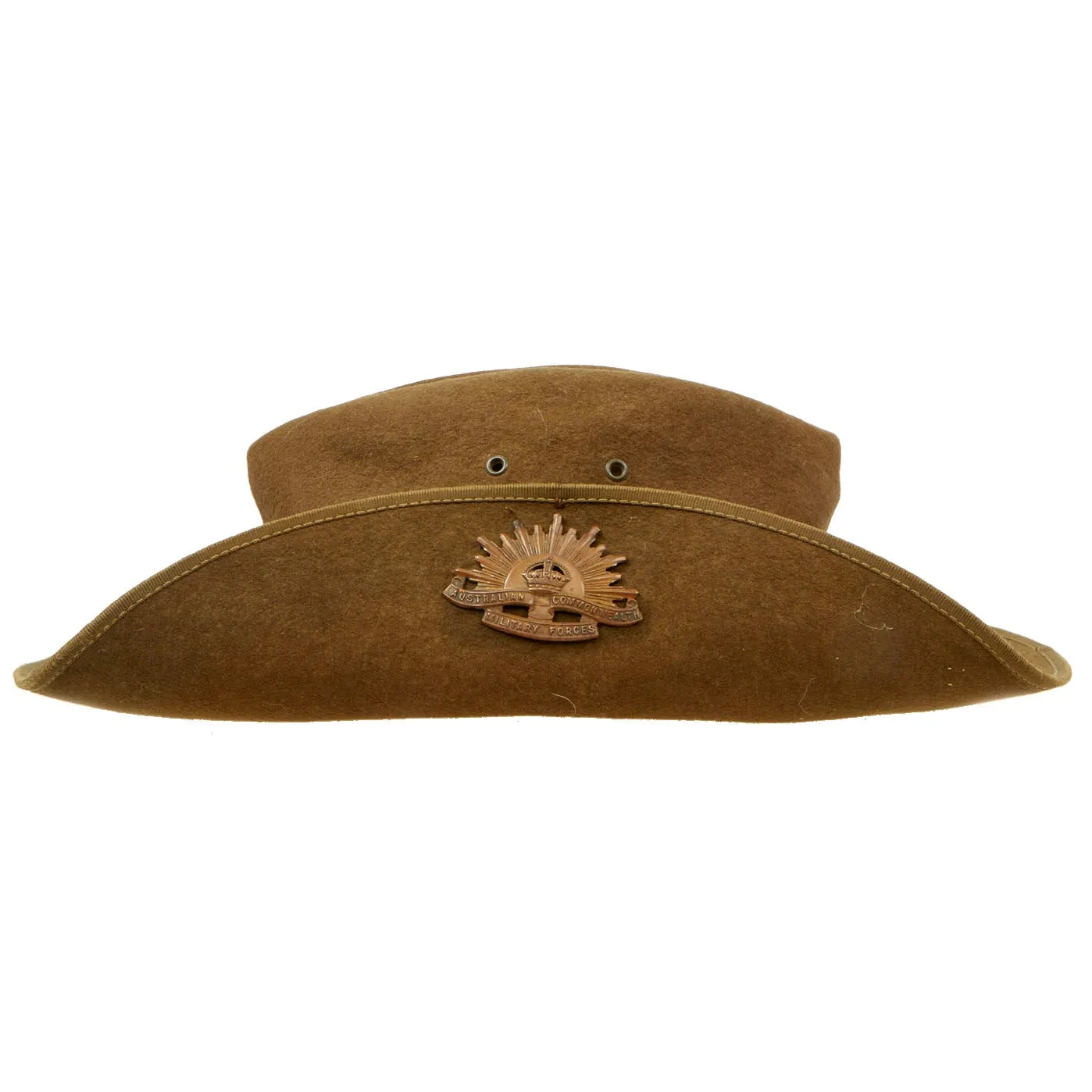 Original WWII Australian Slouch Hat with Correct WWII Badge