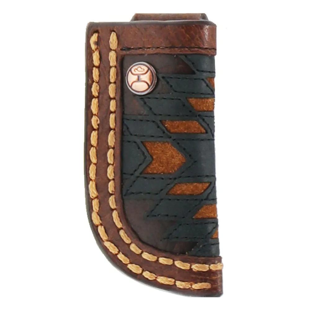 "Kai" Tan/Brown/Black Patchwork Knife Sheath