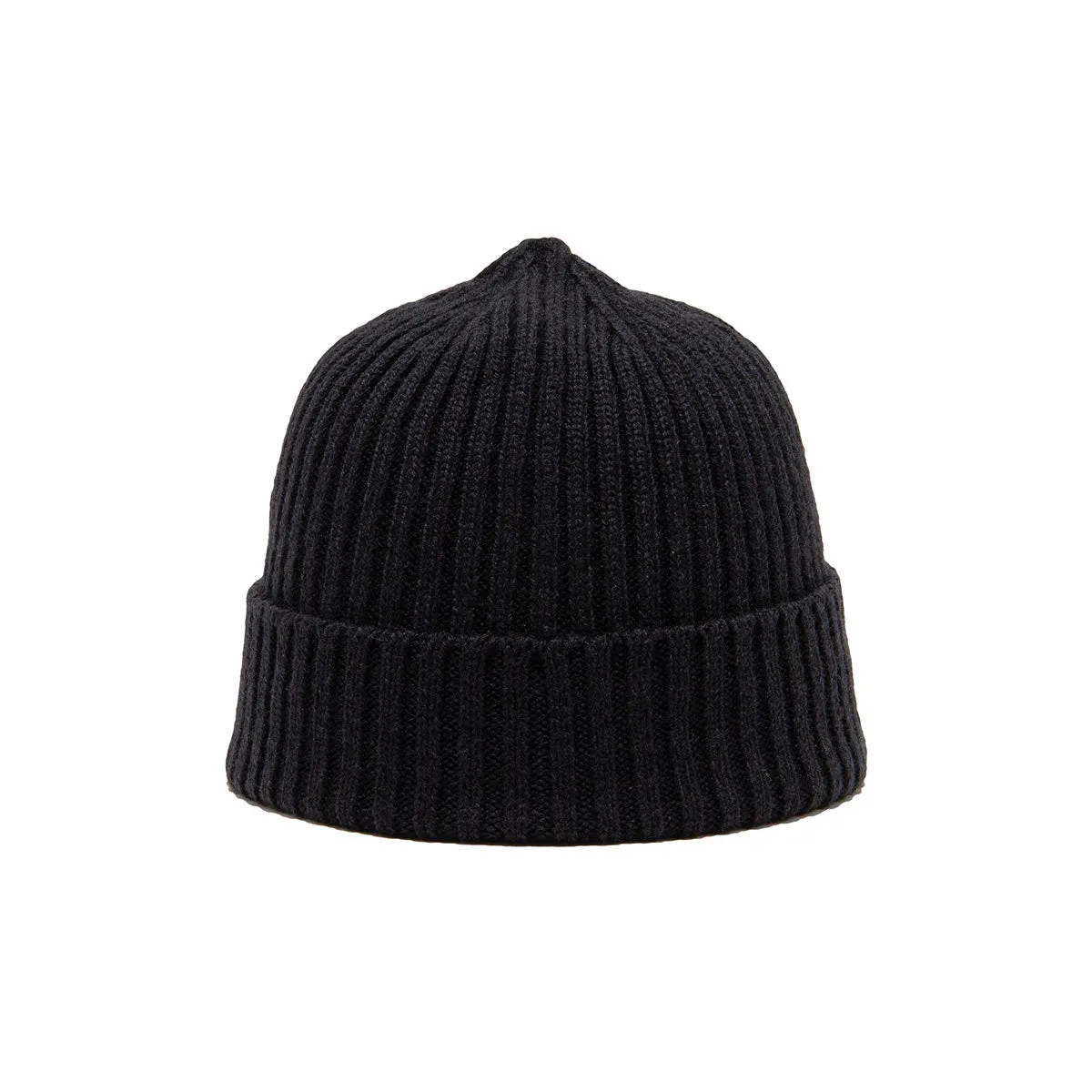 RIB SMART KNIT CAP - Black