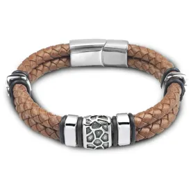 Rickard Nordic Braided Leather Bracelet