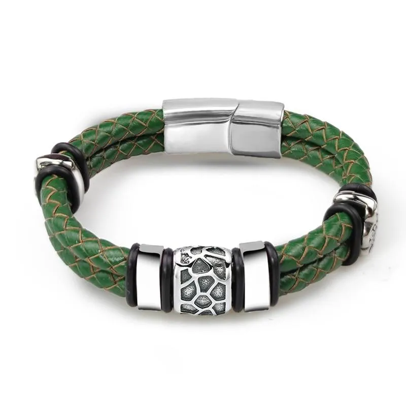 Rickard Nordic Braided Leather Bracelet