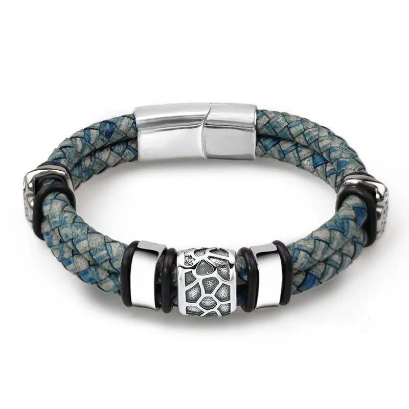 Rickard Nordic Braided Leather Bracelet