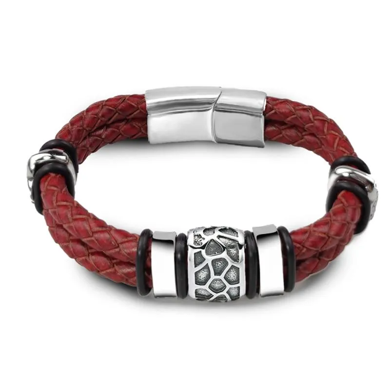 Rickard Nordic Braided Leather Bracelet