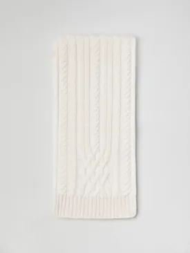 Scarf cashmere in shade Ice White