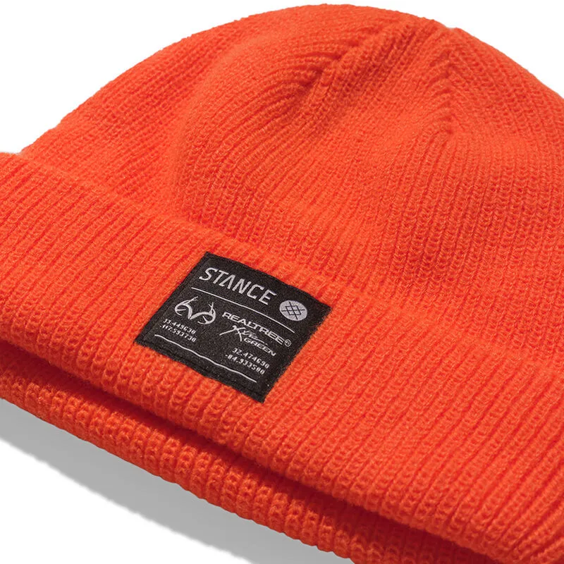 Stance Icon 2 Beanie - Neon Orange RealTree