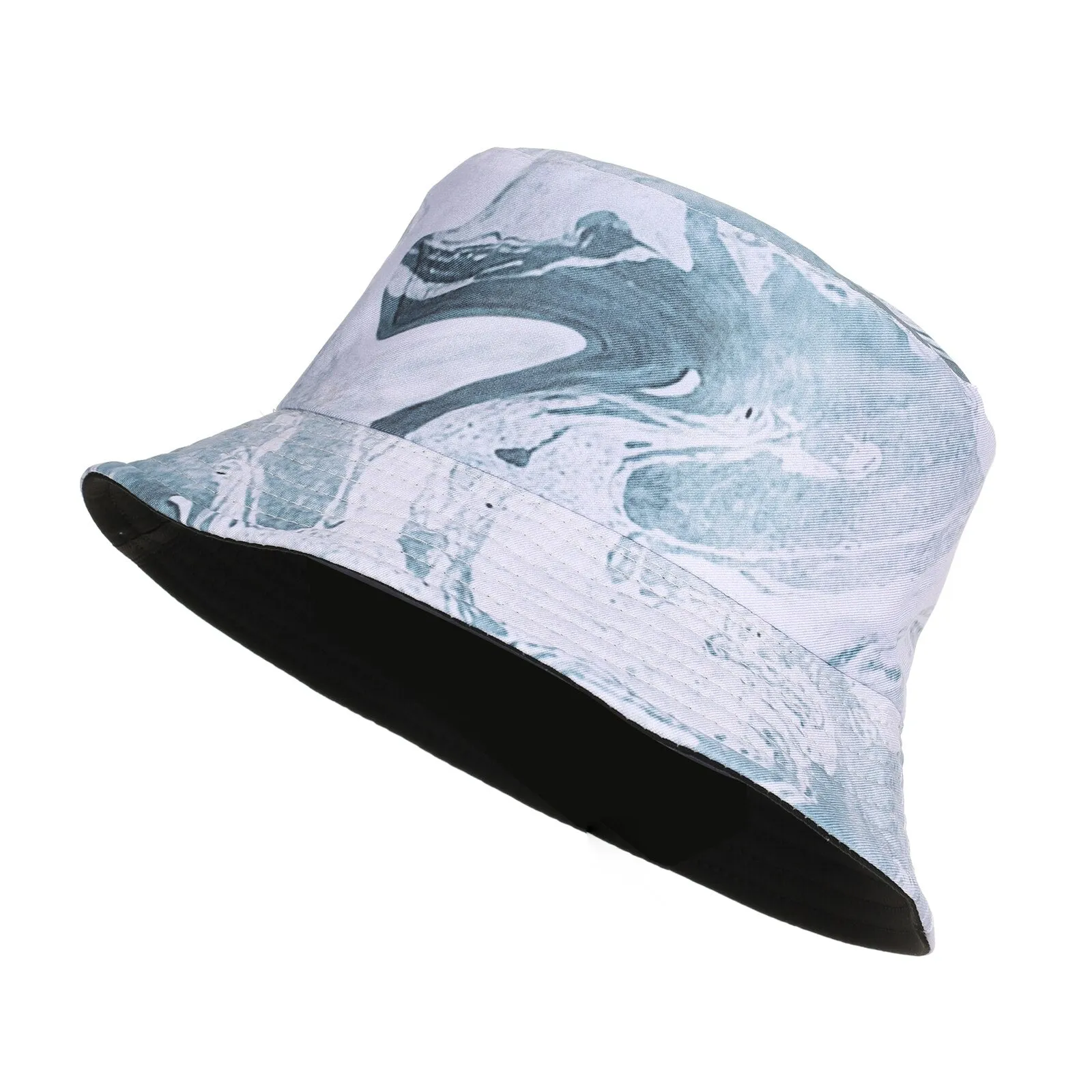 Summer Bucket Hats Print Foldable Fisherman Hat Woman Soft Beach Sun Fisherman Cap Man Fashion Soild Panama Bucket Hat