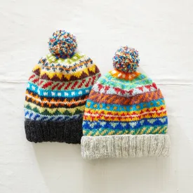 TAVAR Unisex Bobble Hat Lined Waste Wool (WS)