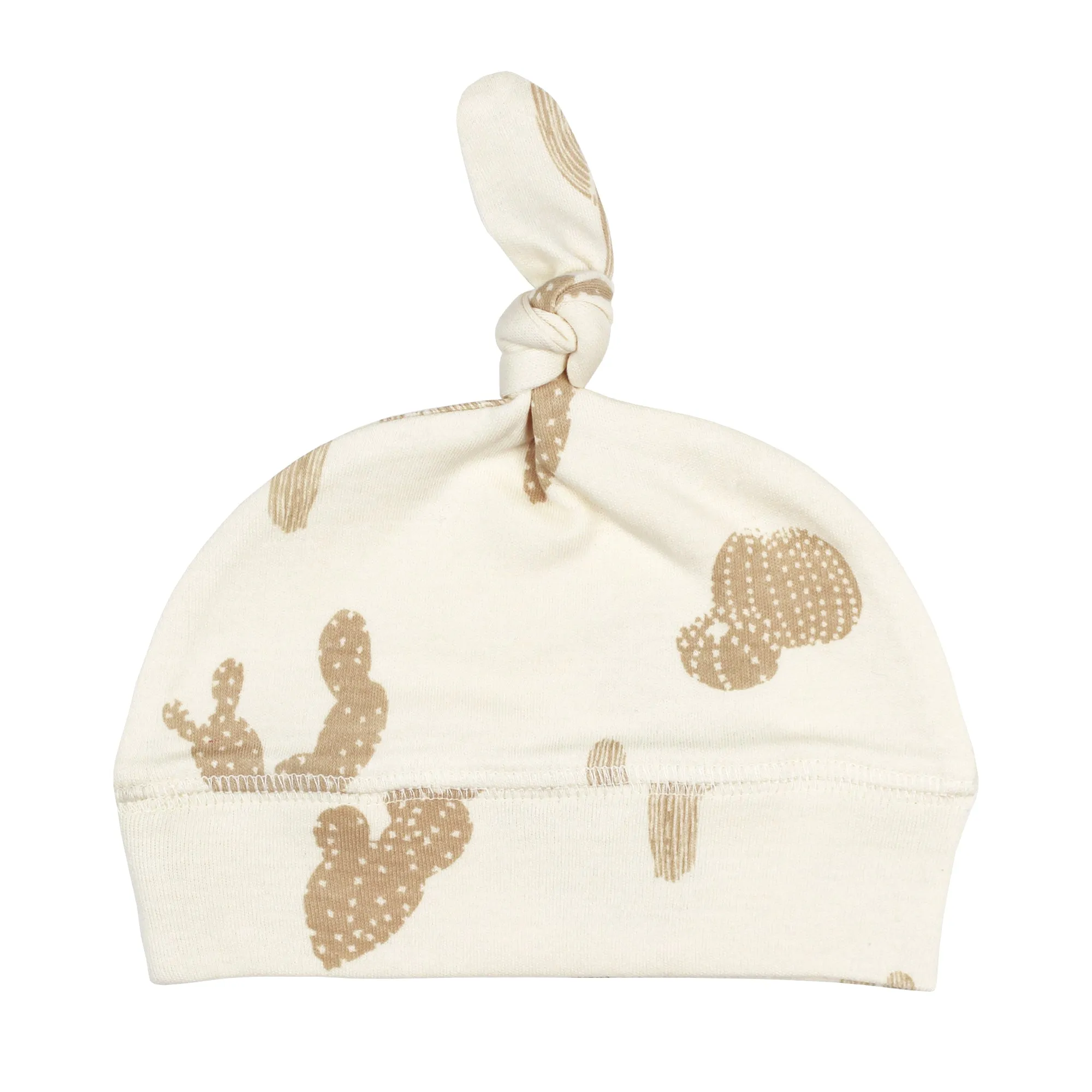 The Neutral Collection - Banded Top-Knot Hat Printed