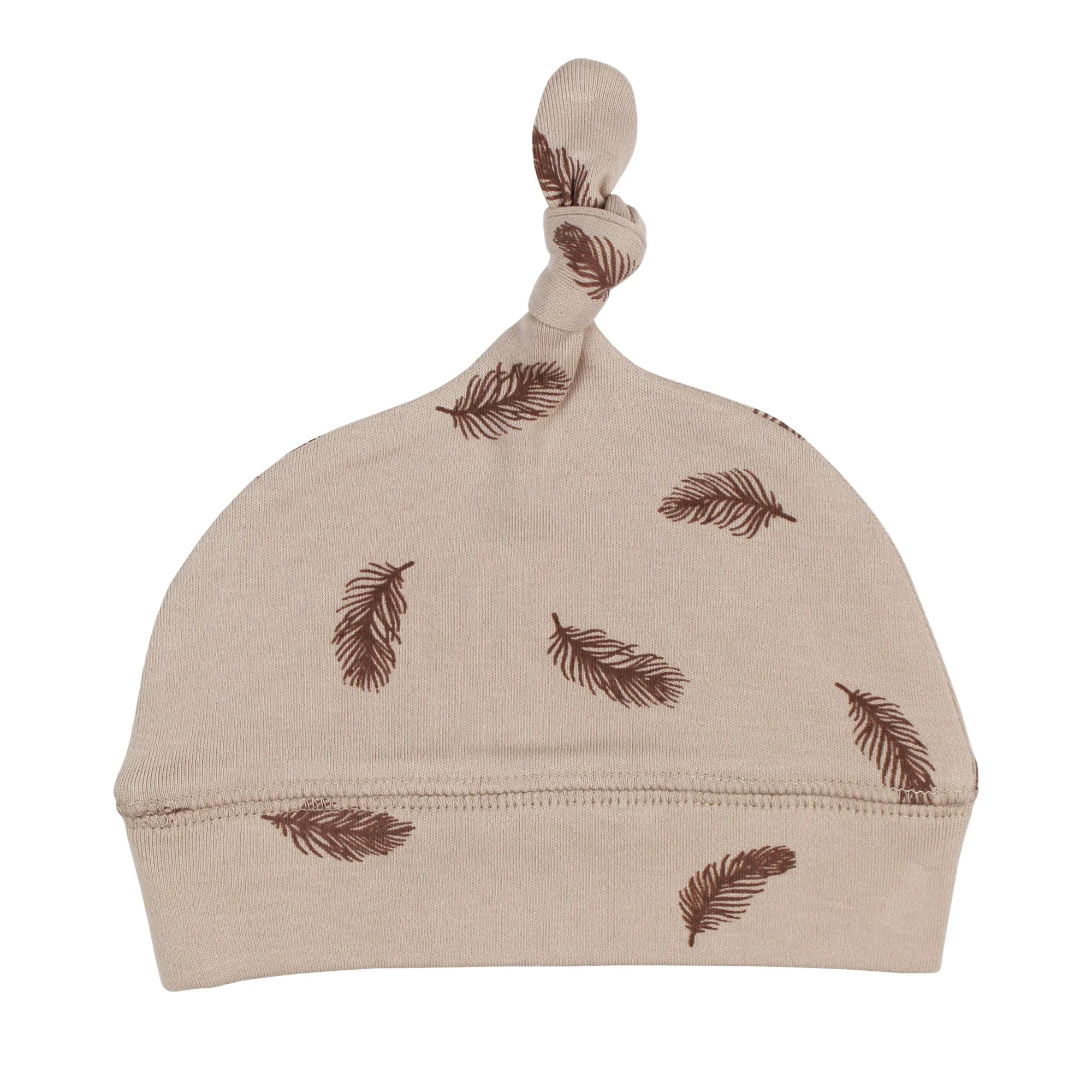 The Neutral Collection - Banded Top-Knot Hat Printed