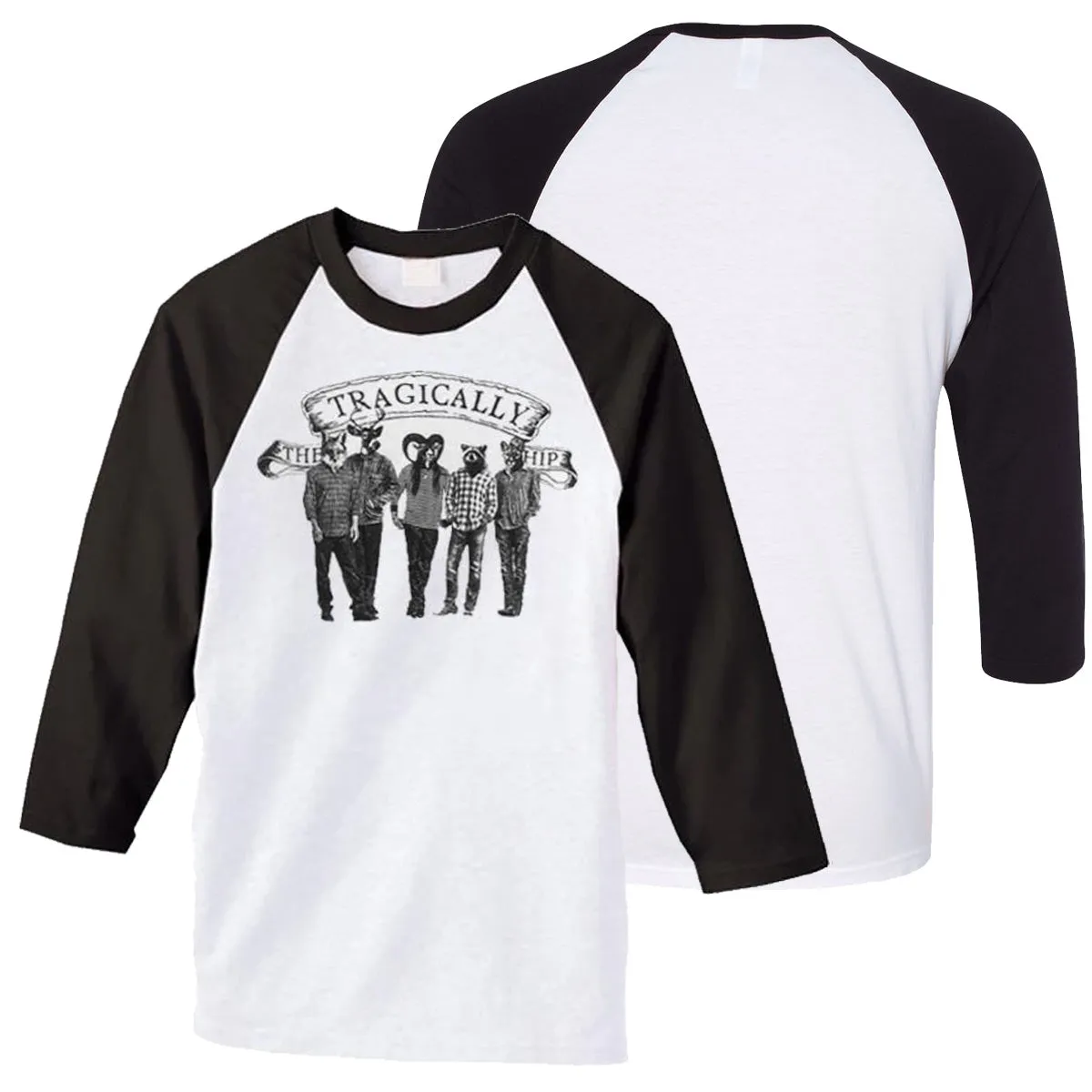 THE TRAGICALLY HIP Animal Raglan Baseball T-Shirt