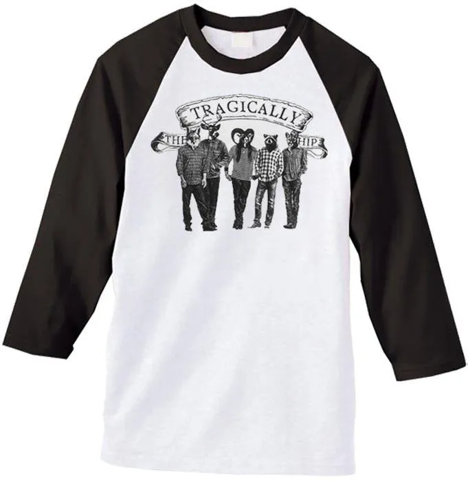 THE TRAGICALLY HIP Animal Raglan Baseball T-Shirt