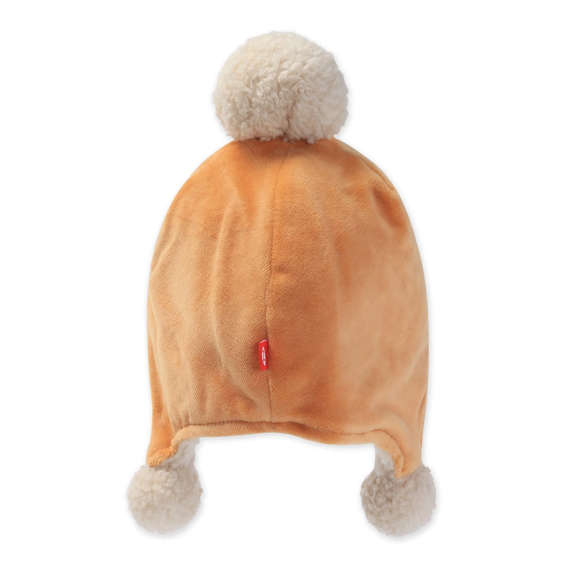 Velour Pom Pom Hat - Caramel