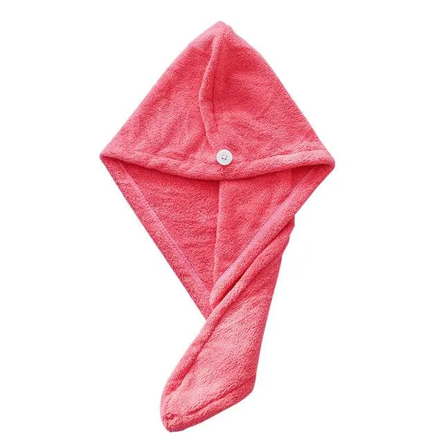 Women Microfibre Hair Towel - Fast Drying Microfibre Towel Cap Wrap