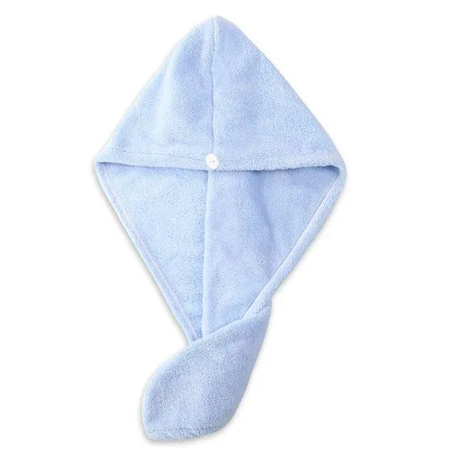 Women Microfibre Hair Towel - Fast Drying Microfibre Towel Cap Wrap