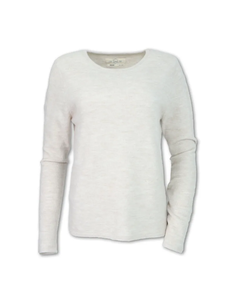 WOOL BLEND CREW SWEATER