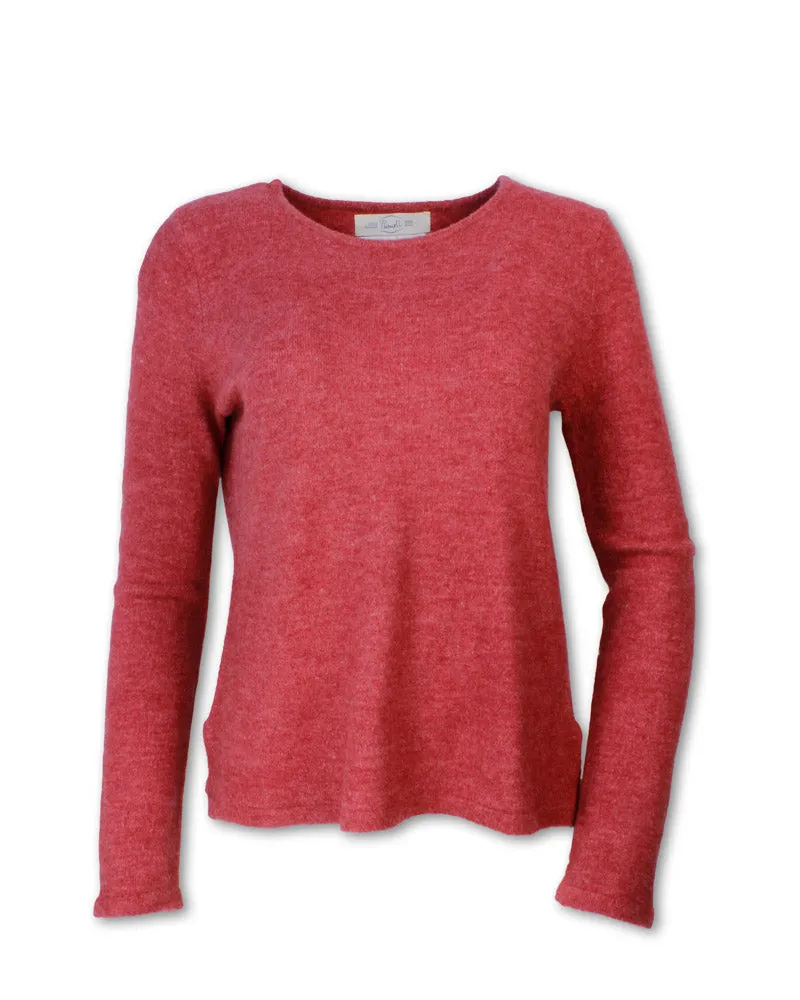 WOOL BLEND CREW SWEATER