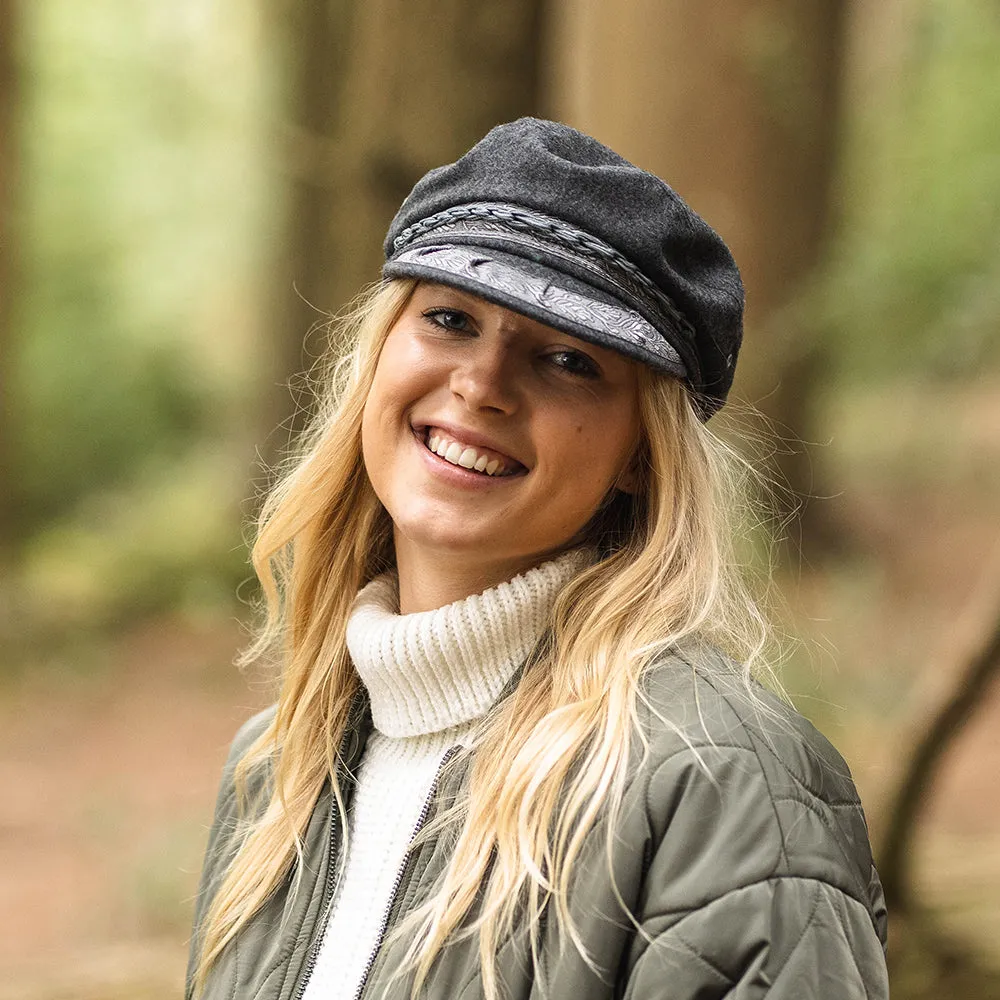 Wool Greek Fisherman Cap - Grey