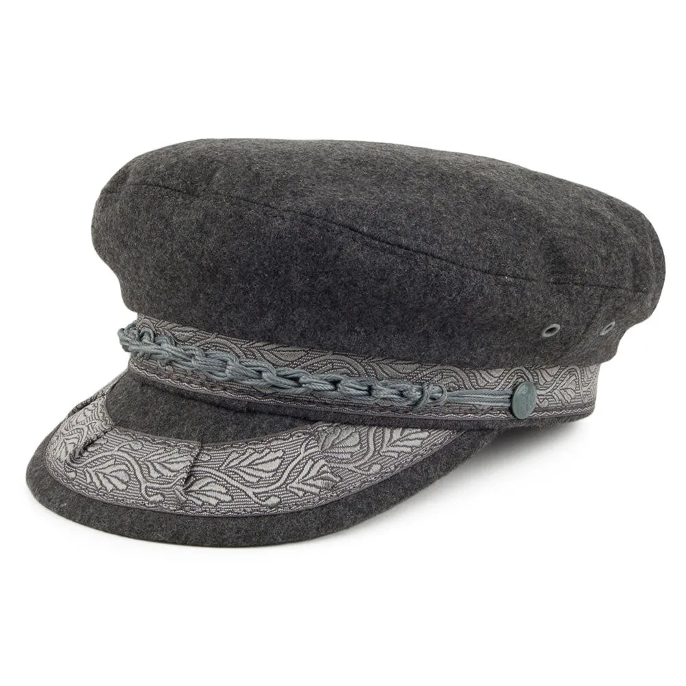 Wool Greek Fisherman Cap - Grey