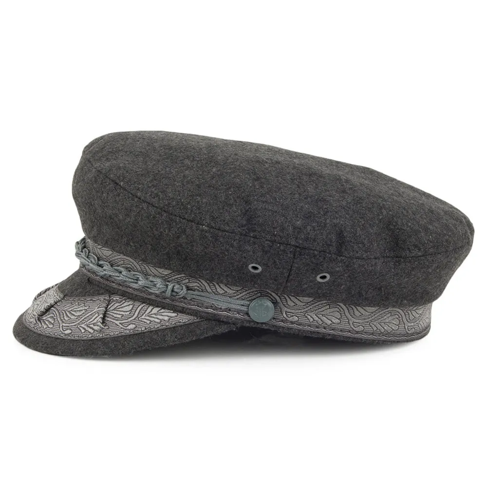 Wool Greek Fisherman Cap - Grey